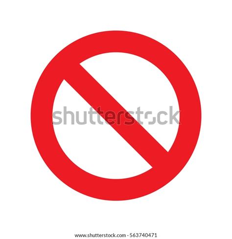 No Sign Icon Vector Transparent Stock Vector Royalty Free 563740471