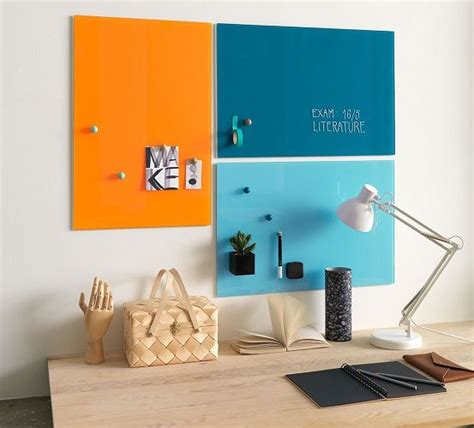 Naga Coloured Magnetic Glass Whiteboard 400 X 600 I Office Furniture