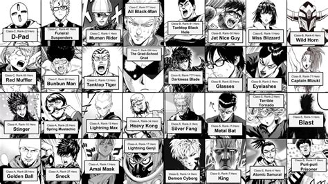 one punch man all classes by vegito5001 on deviantart