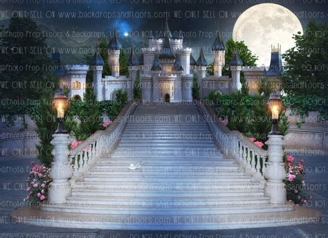 Staircase Photography Backdrop Fairy Tale Princess Castle Etsy