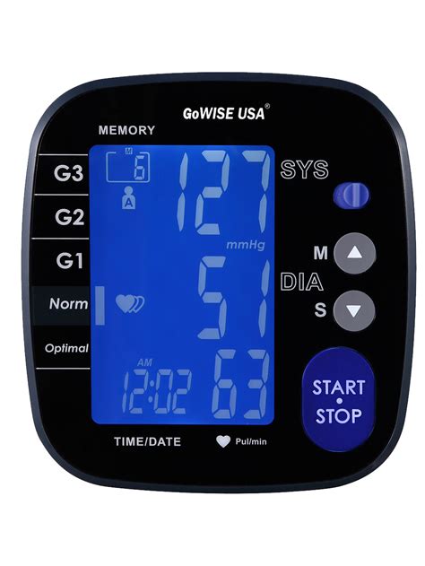 Gowise Usa Advanced Control Digital Blood Pressure Monitor Gabinet