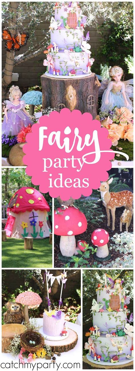 What A Gorgeous Outdoor Fairy Garden Girl Birthday Party See More