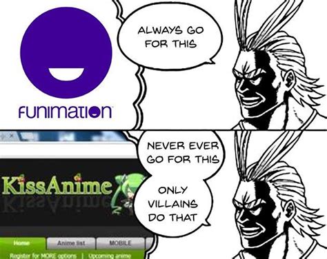 Funimation Telling It Like It Is Always Go For This Only Villains