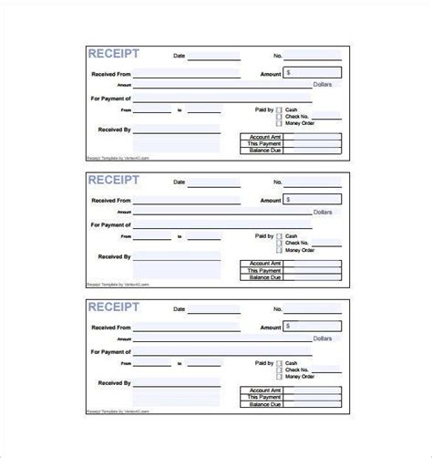 8 Invoice Receipt Templates Doc Pdf