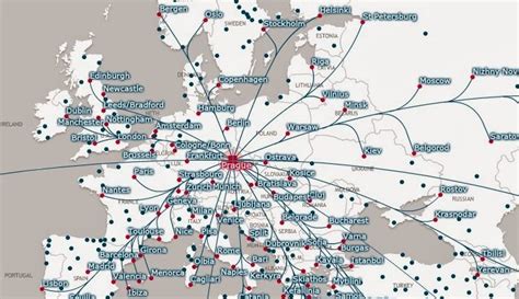 International Airports In Europe Map Map
