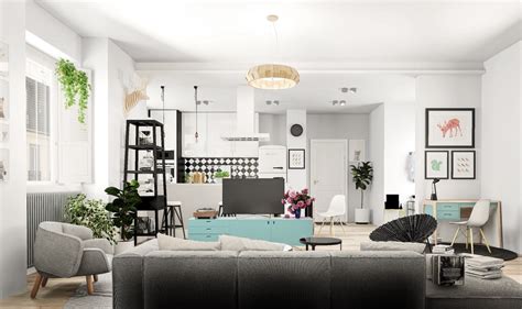 Nordic Living Room Interior Design Bring Out A Cheerful