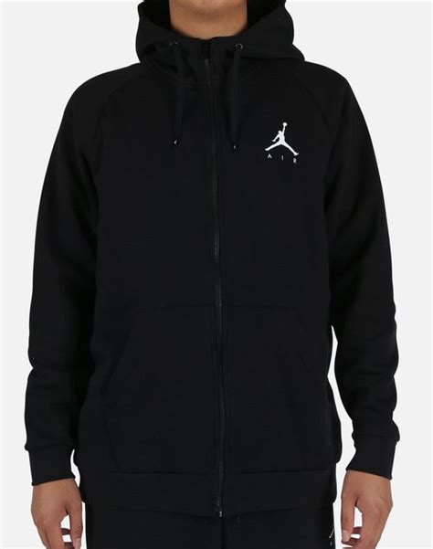 Air Jordan Jumpman Air Fleece Full Zip Hoodie Black 939998 010