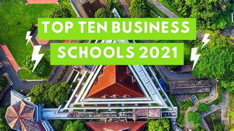 Top Ten Best Business Schools In 2021 Youtube