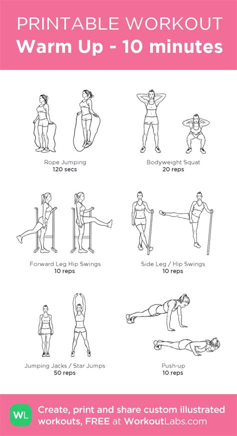 Pin By Megan Ingraham On Fitness Workout Warm Up Gym Workout For