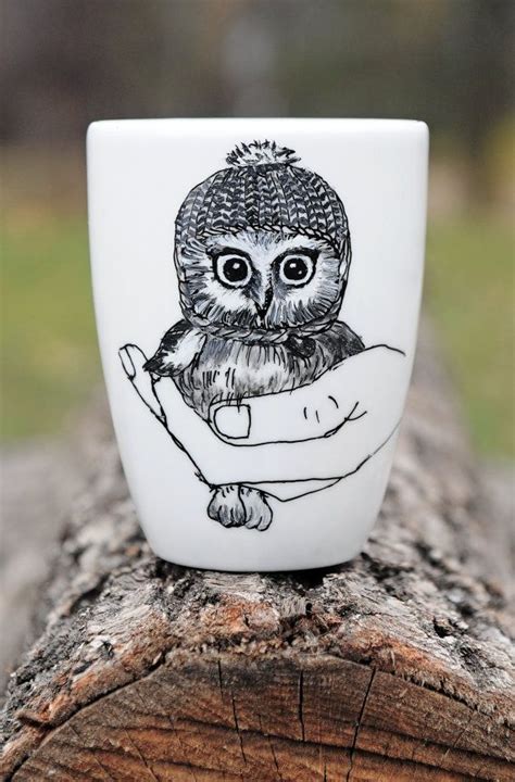 Owl Mugs Custom Coffee Mug Owl Gift Gift For Her Etsy Owl Gifts