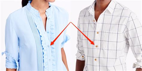 Why Mens And Womens Shirts Button Up On Different Sides Business