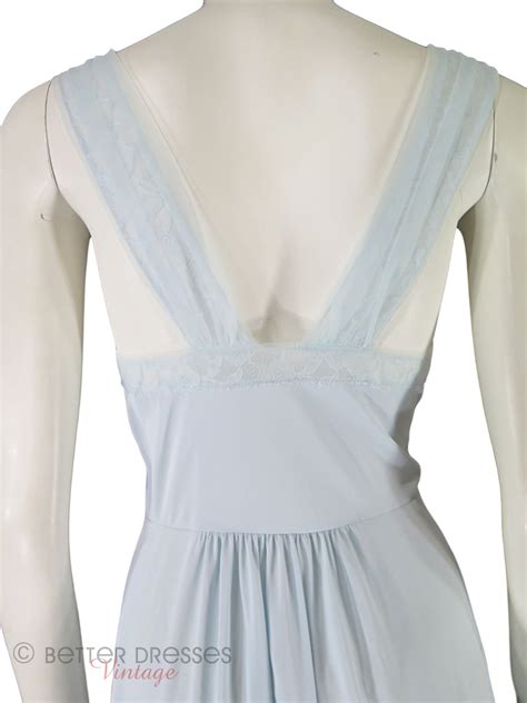 50s Light Blue Nightgown By Vanity Fair Better Dresses Vintage