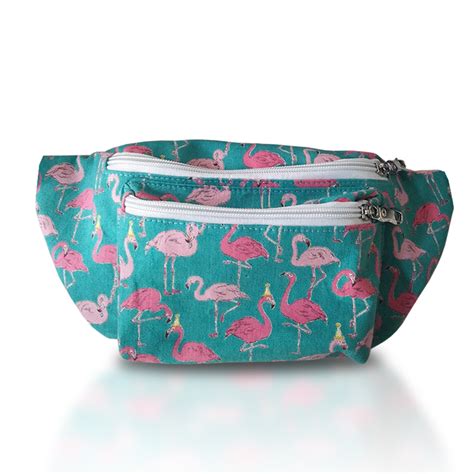 Flamingo Fanny Pack 3 Pocket Fanny Pack Bag At Who S Your Fanny