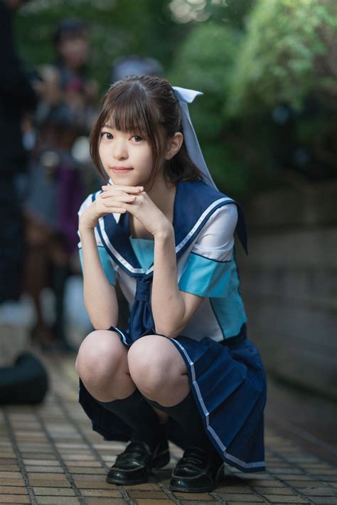 久遠もゆか 制服 ポニーテール School Girl Japan School Girl Dress Japan Girl