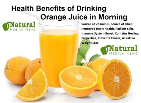 Health Benefits Of Drinking Orange Juice In Morning Natural Health News
