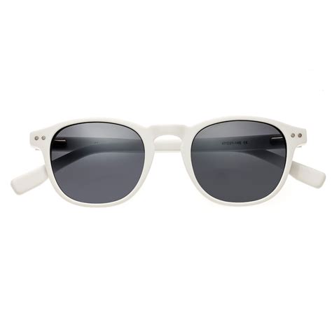 walker sunglasses white frame black lens simplify sunglasses touch of modern