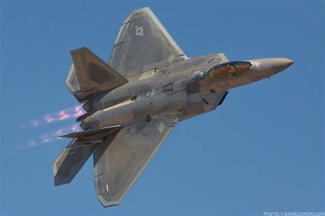 F 22 Flyby Full Afterburners Photo By Daniel Simon Stealth Aircraft