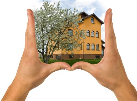 Hands And House Stock Image Image Of Properties Sale 7496735