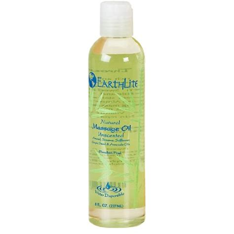 Earthlite Massage Oil Natural Unscented Vitamin A E And C To Repair