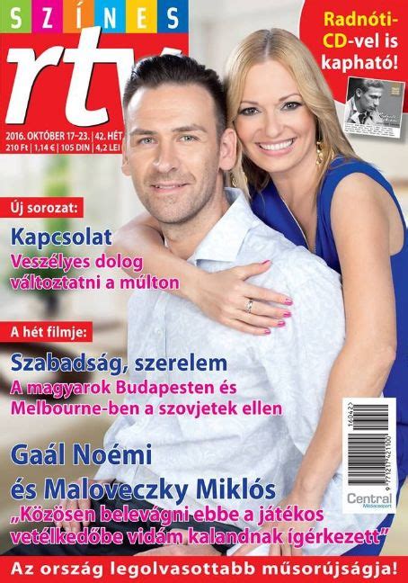 Noémi Gaál Miklós Maloveczky Noémi Gaál And Miklós Maloveczky Szines Rtv Magazine 17 October