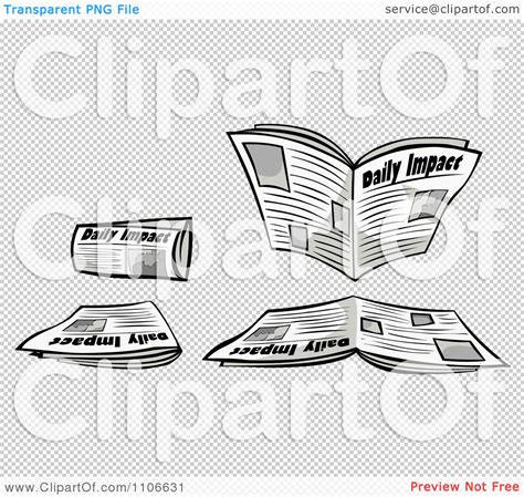 Clipart Newspapers Royalty Free Vector Illustration By Cartoon