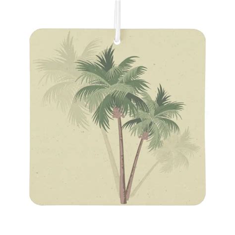Vintage Palm Trees Air Freshener Zazzle