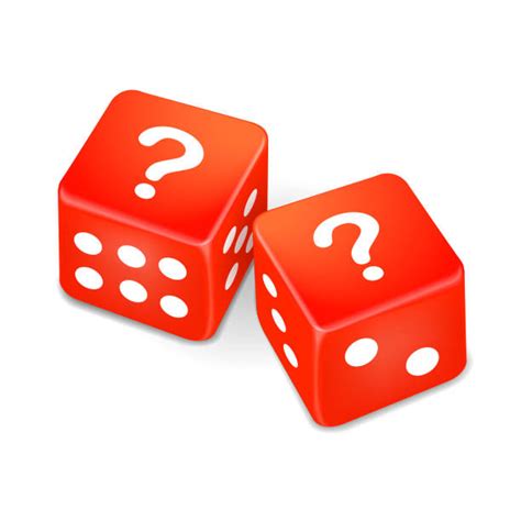Royalty Free 3d Red Question Mark Dice Clip Art Vector Images