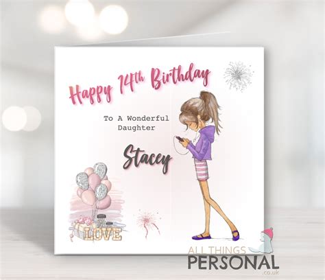 Teenage Girls Birthday Card All Things Personal