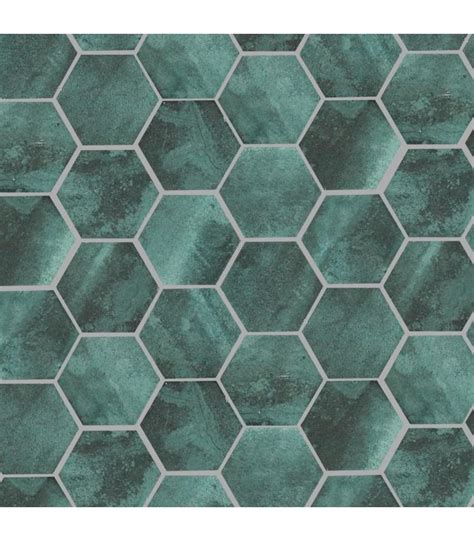 Nebula Green Hexagon Wall And Floor Tiles Fired Earth Tiles