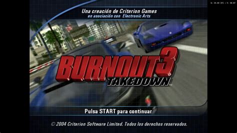 Burnout 3 Takedown Español De Playstation 2 Ps2 Con Emulador Pcsx2