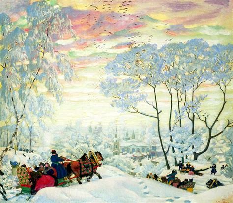 КУСТОДИЕВ Борис Зима 1916 картина