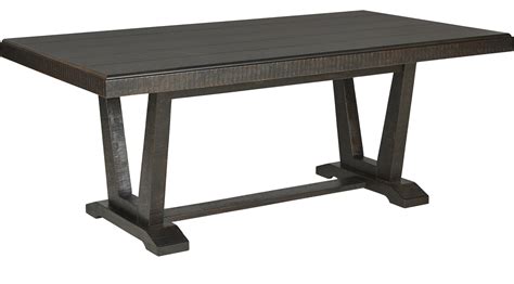 Hill Creek Black Rectangle Dining Table Rustic