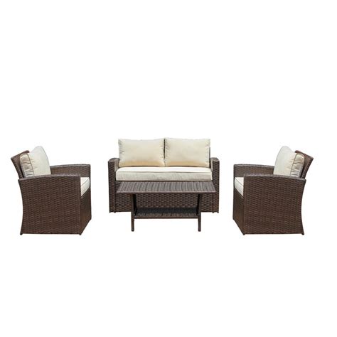 Longshore Tides Kingsbury 4 Piece Sofa Set With Cushions And Reviews