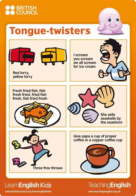 Pin By Sharon Wells On Esl Activities Tongue Twisters For Kids