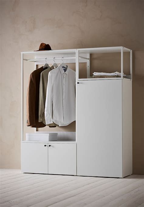 This is one of the most popular ikea wardrobes it is because of the size of dombas ikea wardrobe and the price. PLATSA Wardrobe with 3 doors - white, Fonnes white - IKEA