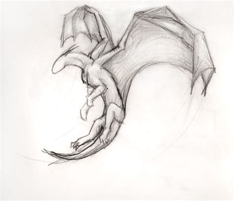 Simple Flying Dragon By Thousandwordstosay On Deviantart