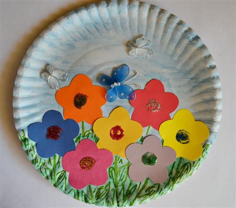 Diy Paper Plate Spring Garden Craft