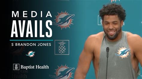 Brandon Jones Meets With The Media Miami Dolphins Youtube