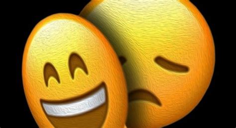 Fake Smile Crying Happy Outside Sad Inside Emoji ~ Wow