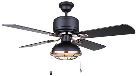 Bath fan with light (22). Canarm GUNNAR 42 inch Matte Black and Bronze Ceiling Fan ...