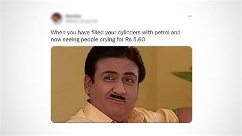 Gasoline Worth Hike Netizens Share Hilarious Memes After Petrol