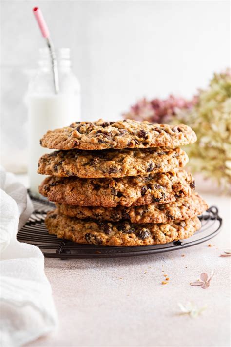 Giant Oatmeal Raisin Cookies Recipe Girl Vs Dough