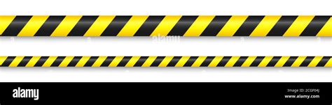 Realistic Yellow Barricade Tape Police Warning Line Danger Or Hazard