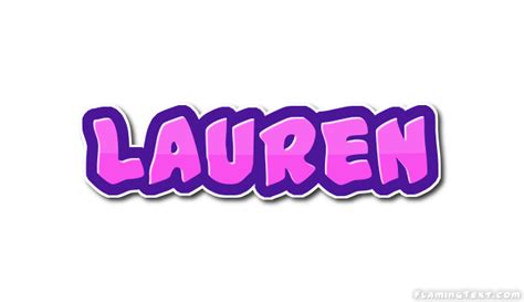 Lauren Logo Free Name Design Tool From Flaming Text