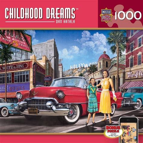 Masterpieces Dan Hatala Walk Of Fame Classic Car Jigsaw Puzzle 1000