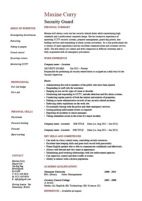Crafting an impressive security officer resume is the first step when starting your security officer job hunt. Duties Of A Security Officer - Free Resume Templates