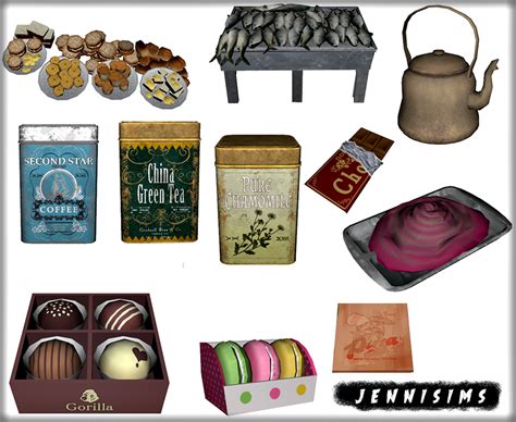 Downloads Sims 4 Decorative Food Clutter 11 Items Jennisims