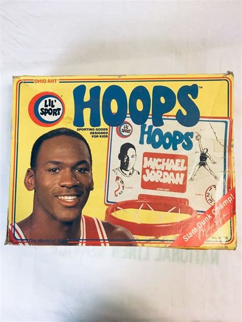 Vintage Ohio Art Michael Jordan Lil Sport Door Mounted Basketball Hoop