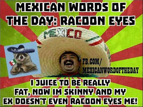 Mexican Word Of The Day Raccoon Eyes Common Sense Evaluation