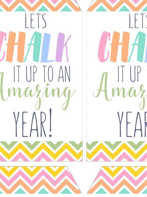 Chalk It Up To A Great Year Free Printable